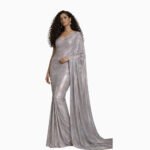 Silver Holographic Glam Saree